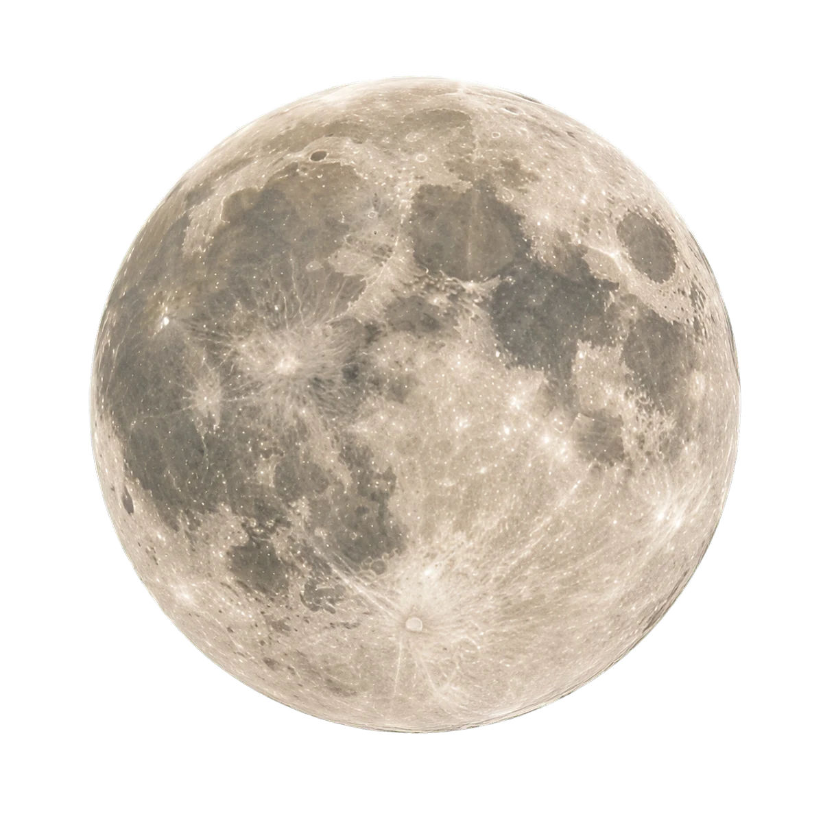 A detailed moon floating in deep space